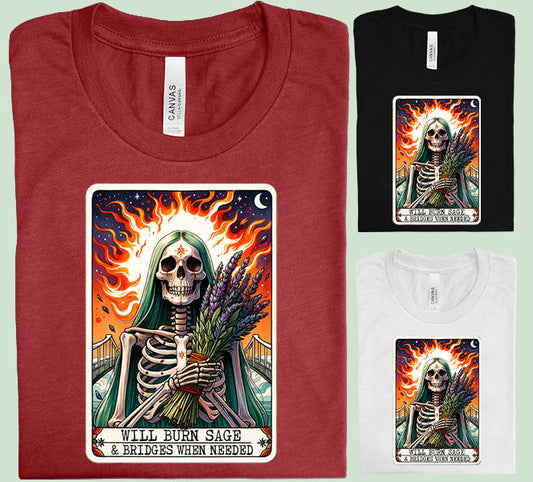 Will Burn Sage Tarot - Graphic Tee