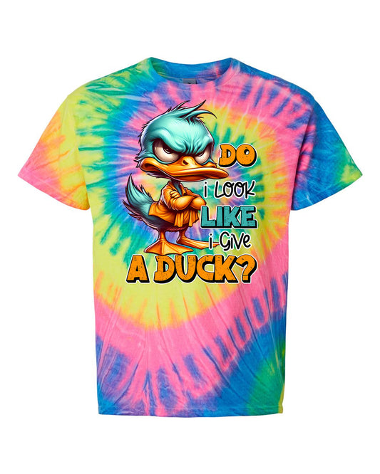 Do I Look Like I Give a Duck - Tie Dye Graphic Tee