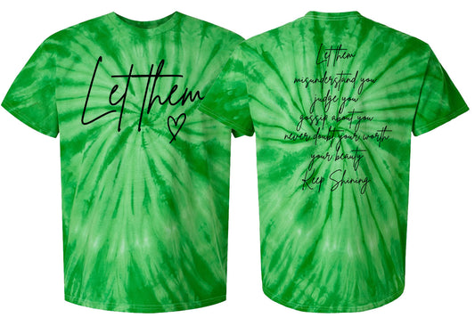 Let Them - Tie Dye Graphic Tee