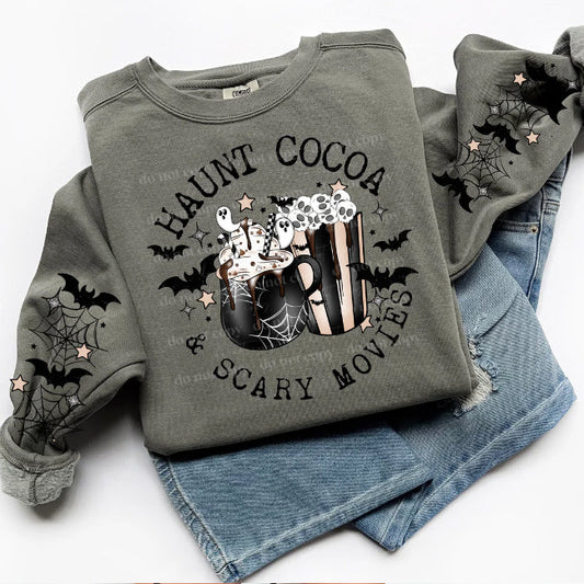 Haunt Cocoa & Scary Movies - Graphic Sweatshirt