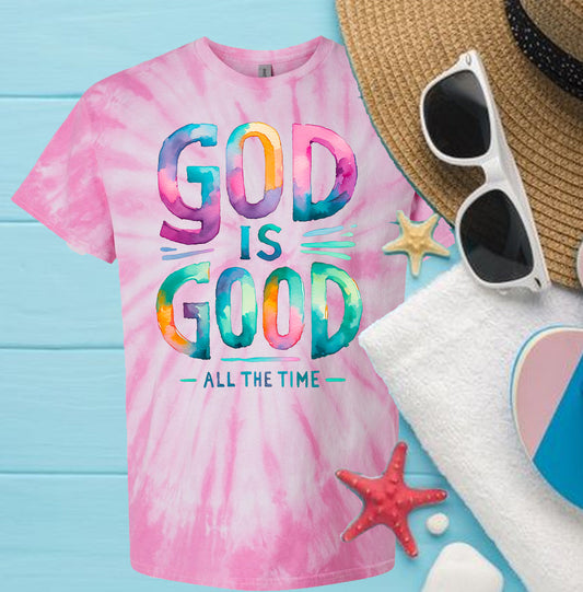 God is Good - Tie Dye Graphic Tee