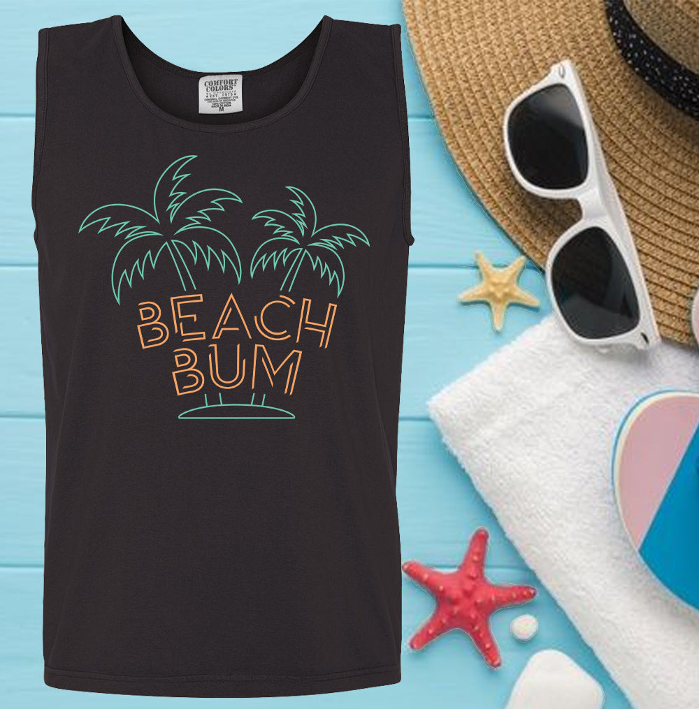 Beach Bum - Comfort Colors Graphic Tank Top