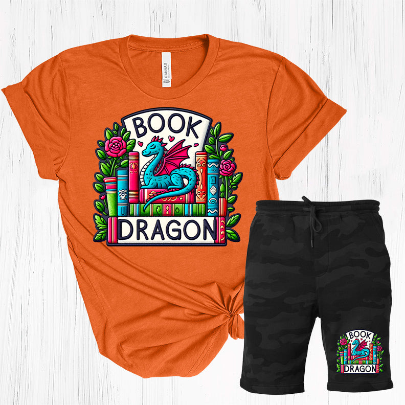 Book Dragon - Graphic Tee and Shorts
