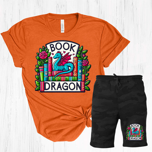 Book Dragon - Graphic Tee and Shorts