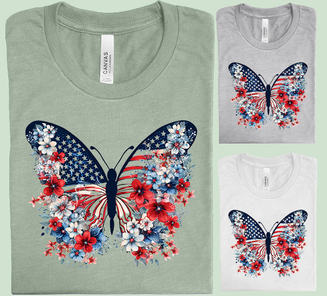 Patriotic Butterfly - Graphic Tee