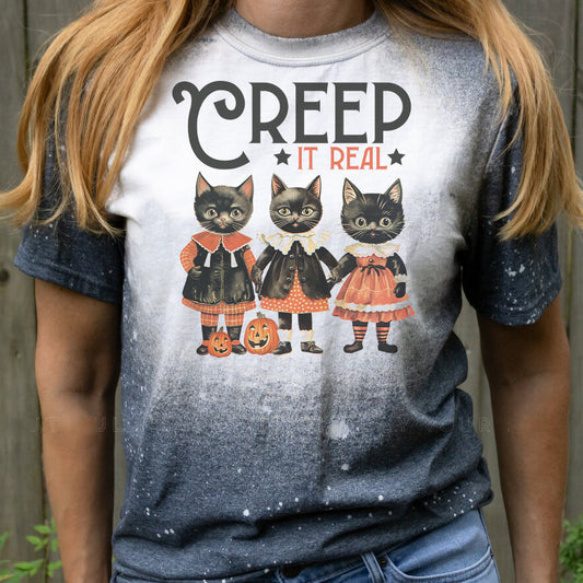 Creep It Real - Bleached Graphic Tee