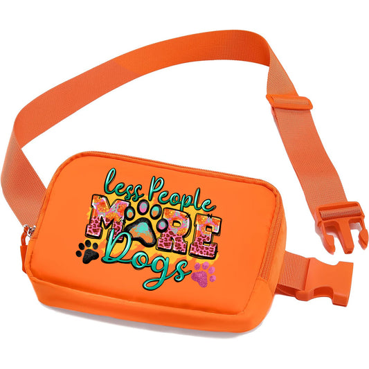 Less People More Dogs Fanny Pack/Belt Bag