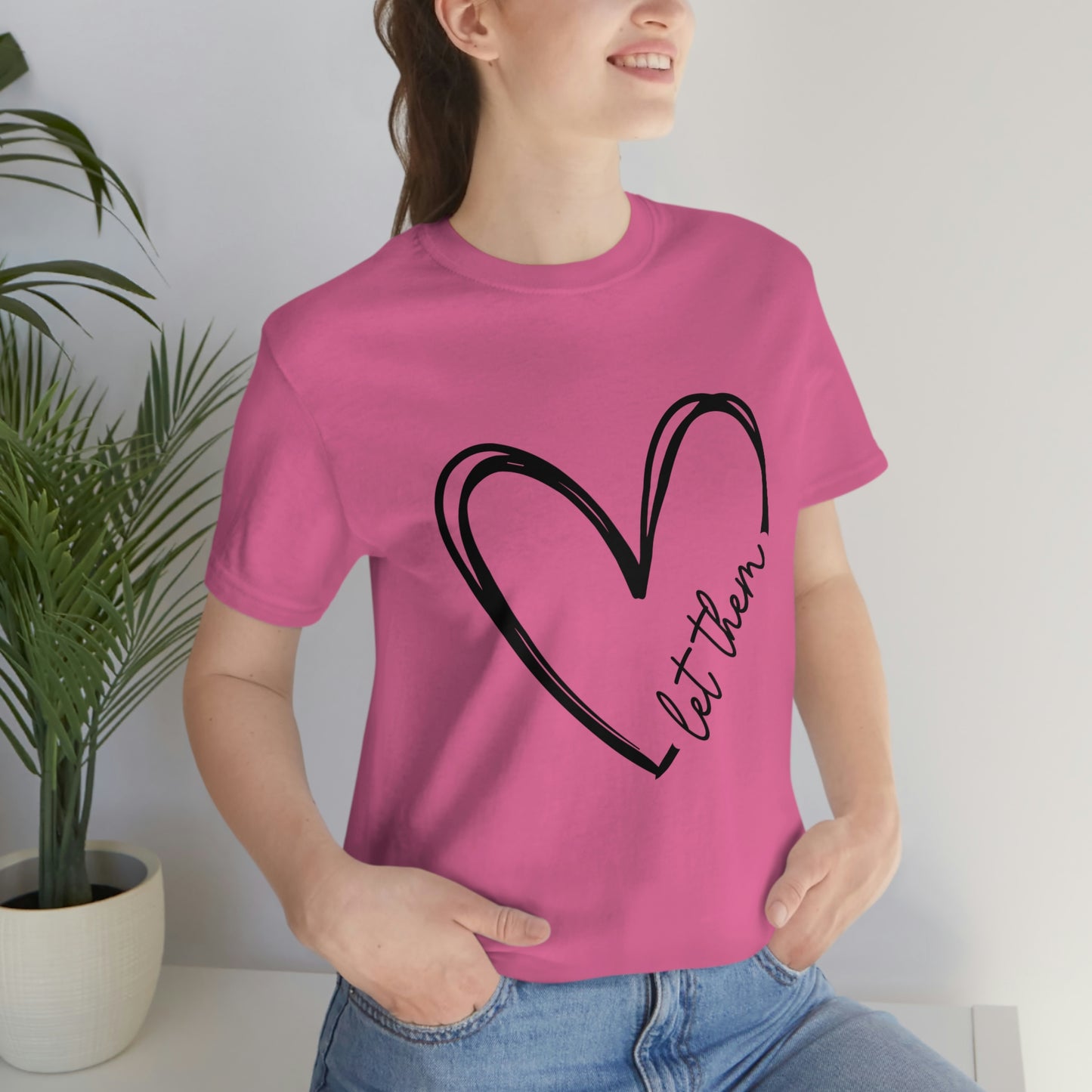 Let Them Heart Short Sleeve Tee