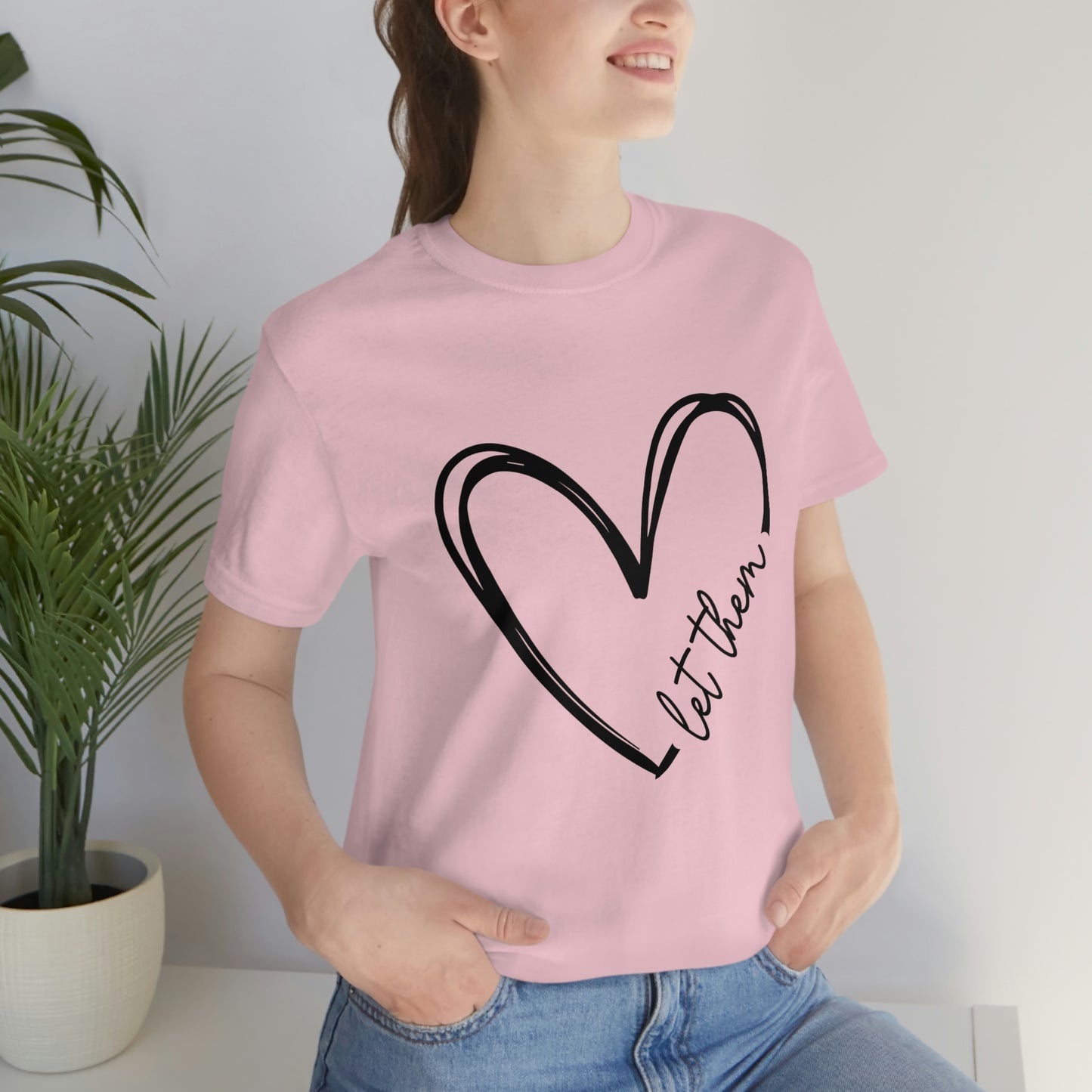 Let Them Heart Short Sleeve Tee