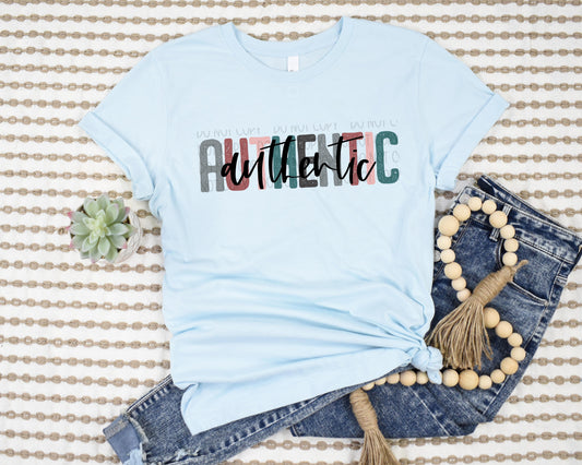 Authentic Text Graphic Tee