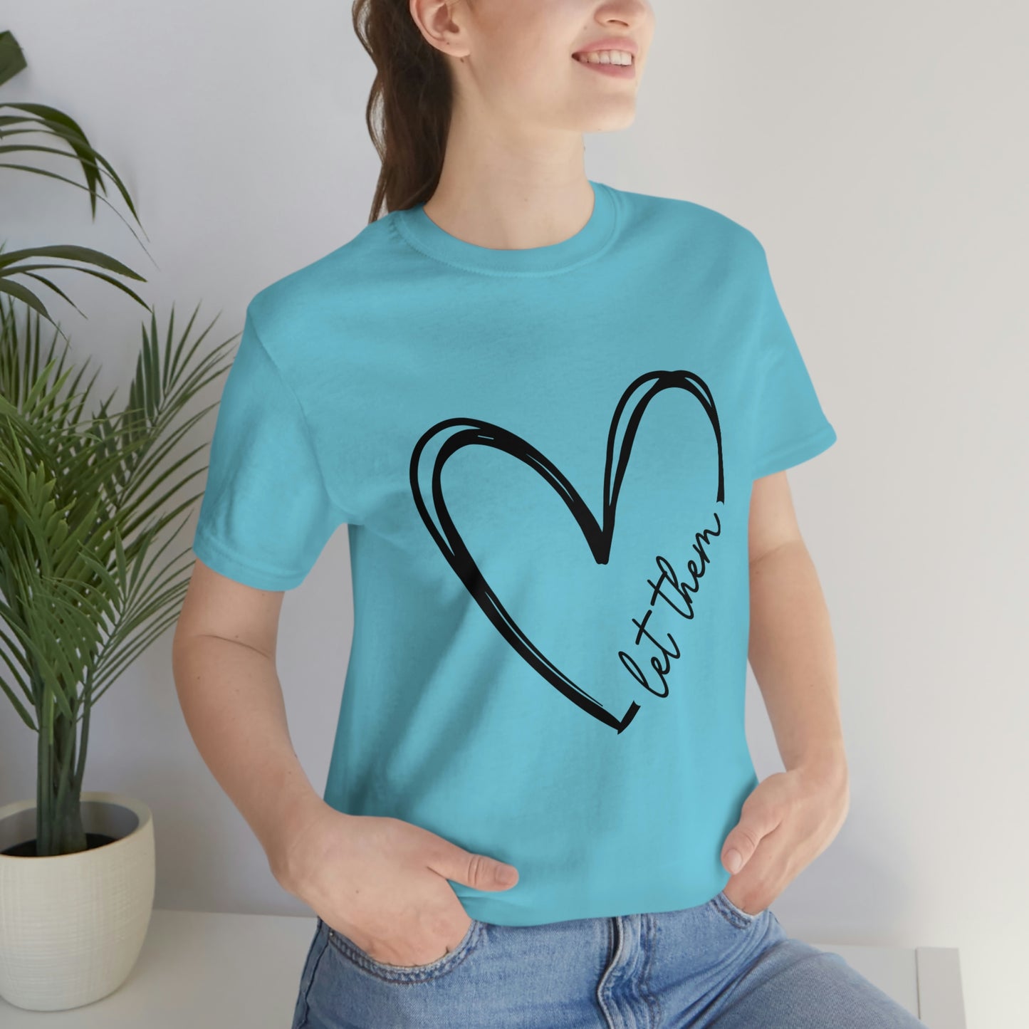 Let Them Heart Short Sleeve Tee