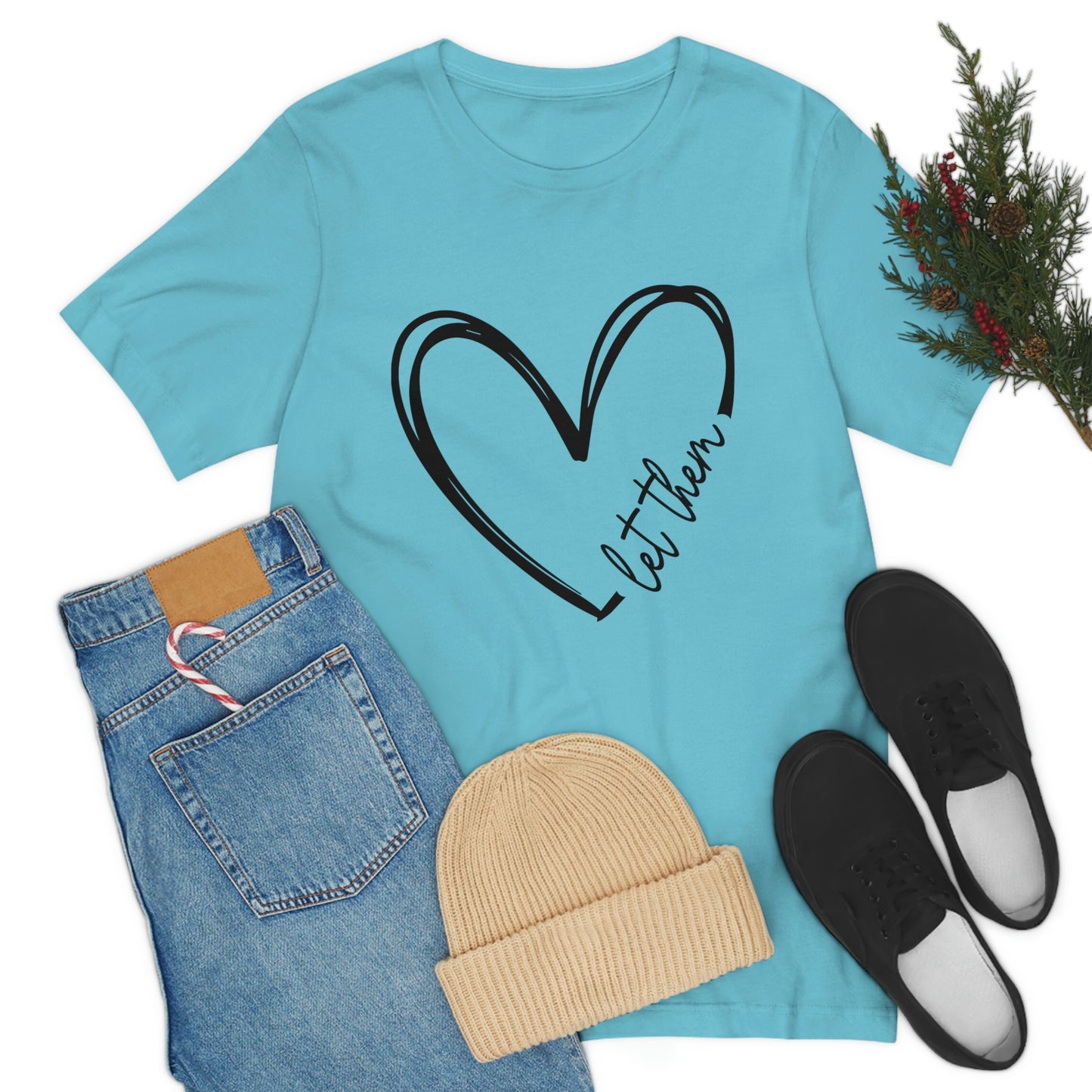 Let Them Heart Short Sleeve Tee