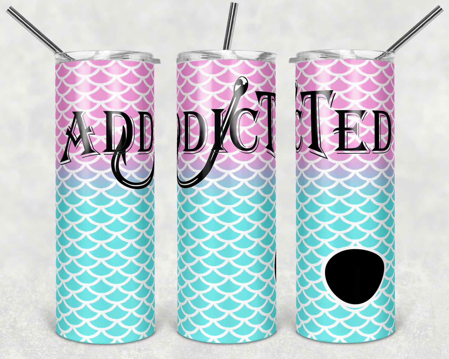 Addicted - Pink and Teal