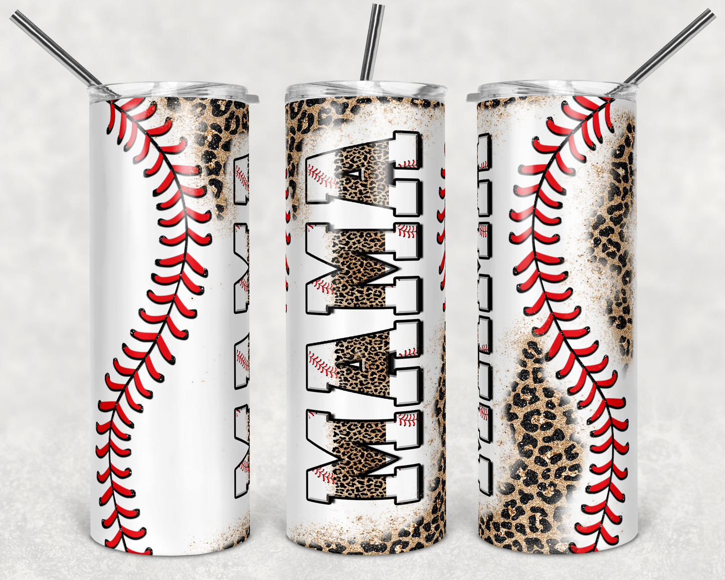 Baseball Mama Leopard