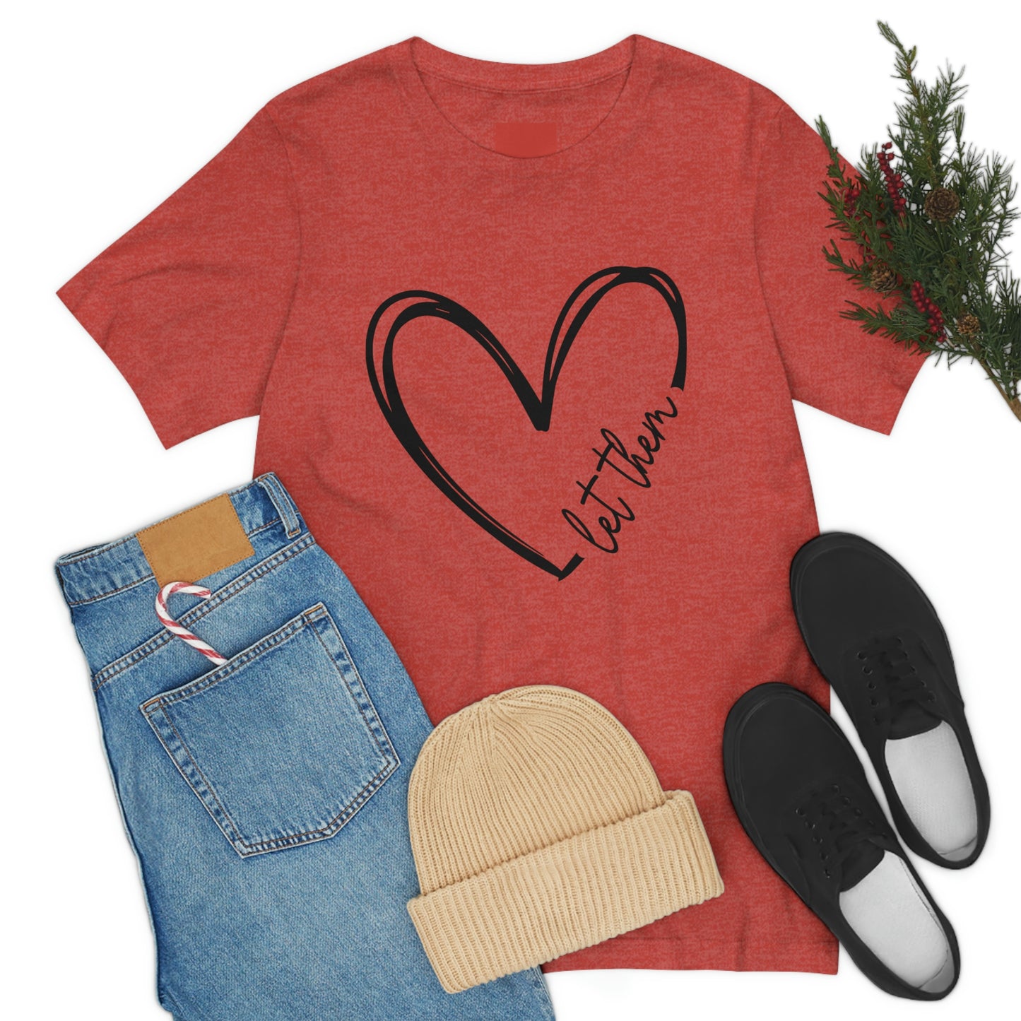 Let Them Heart Short Sleeve Tee