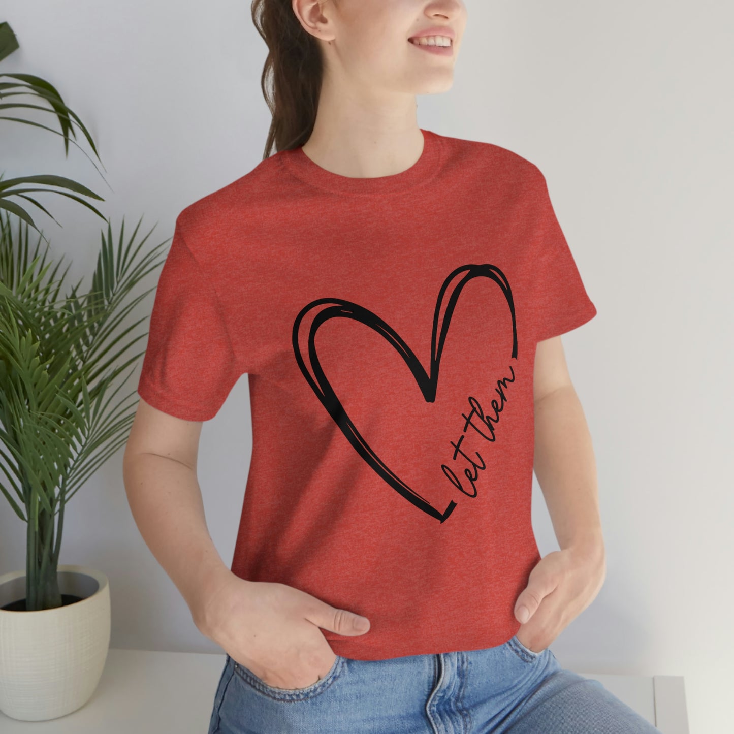 Let Them Heart Short Sleeve Tee