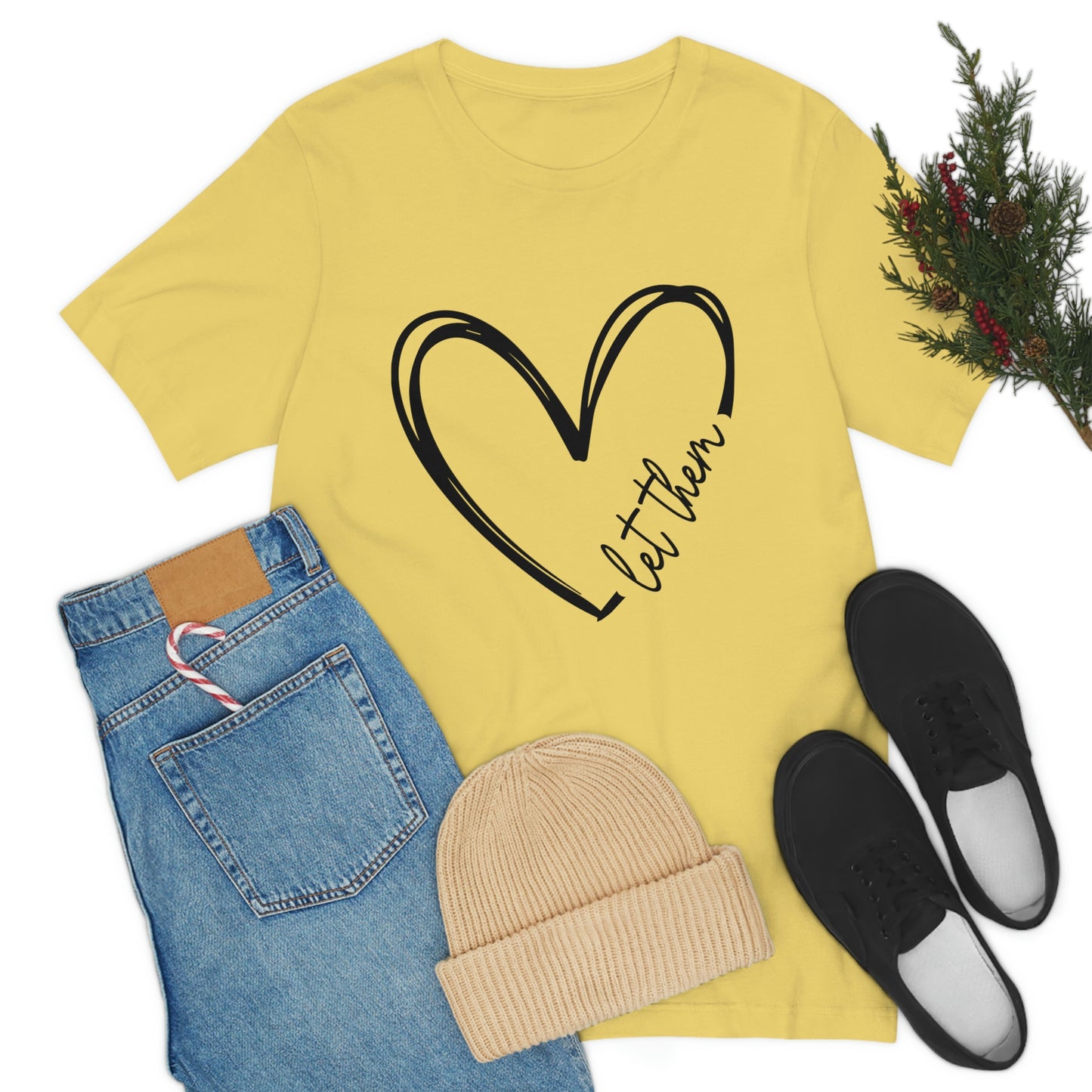 Let Them Heart Short Sleeve Tee