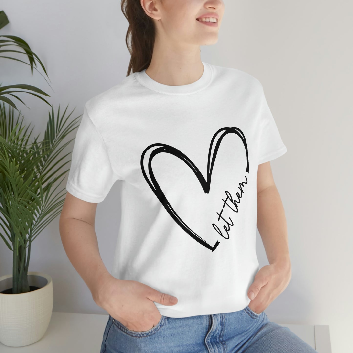 Let Them Heart Short Sleeve Tee