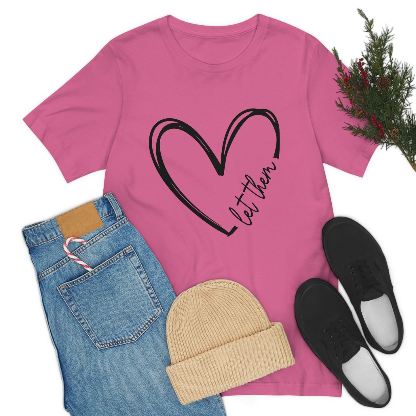 Let Them Heart Short Sleeve Tee