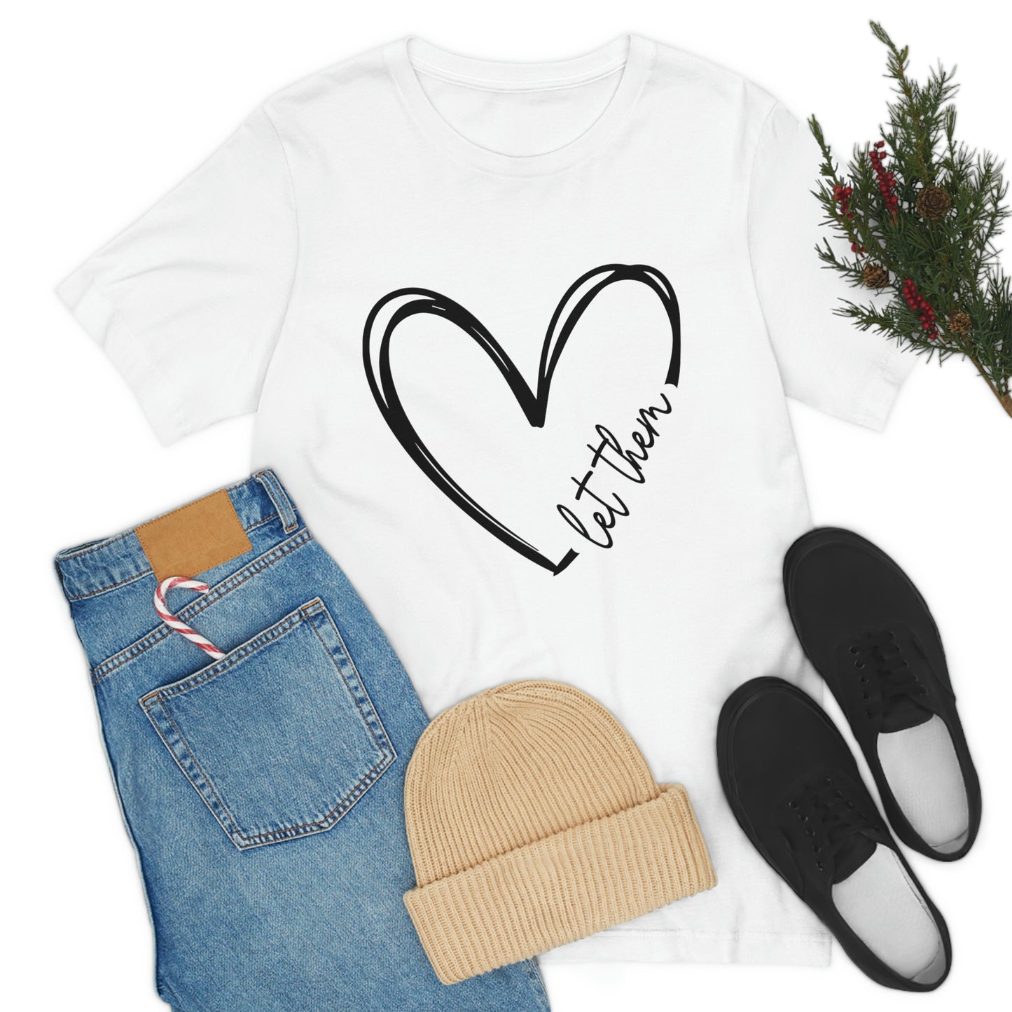 Let Them Heart Short Sleeve Tee